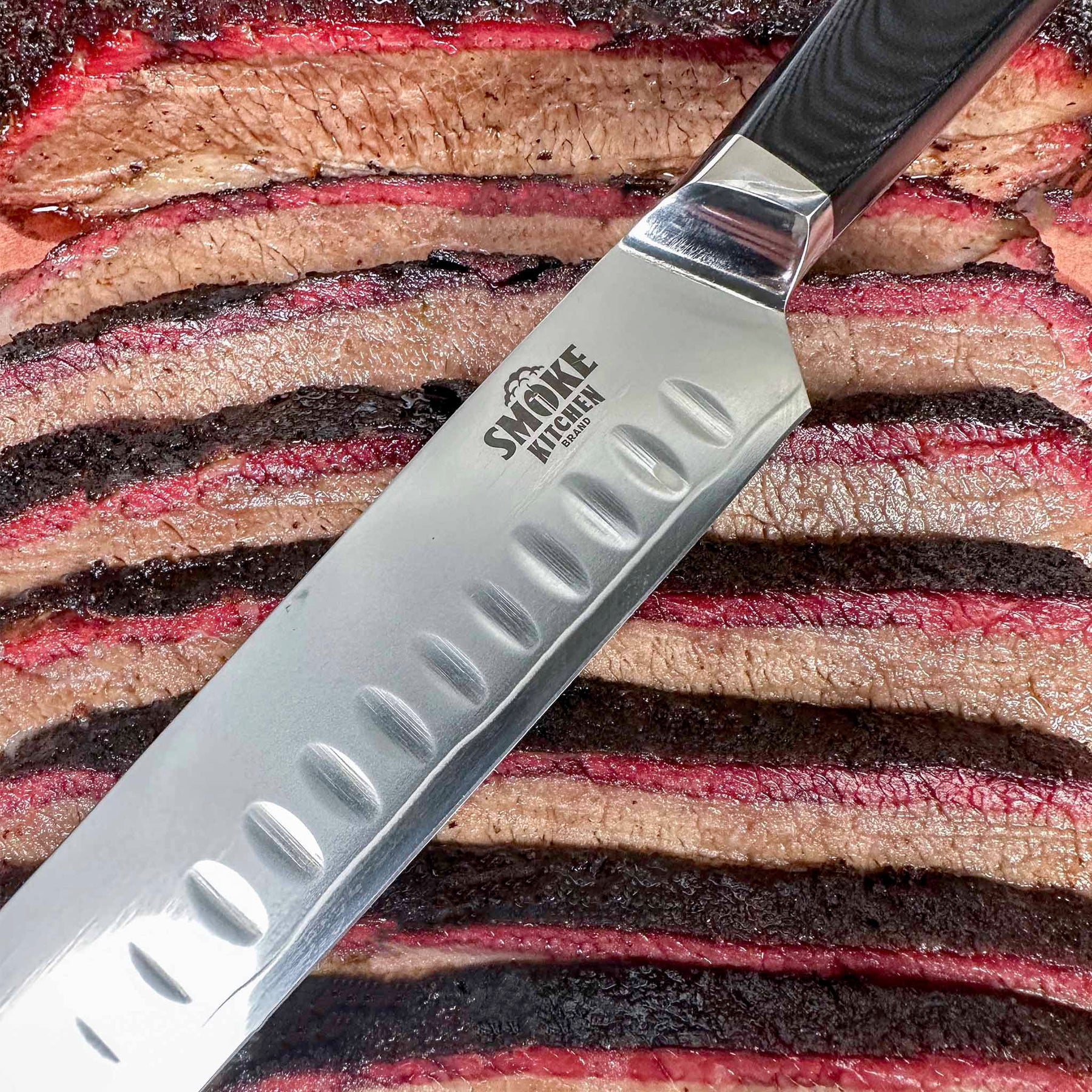Bright Hobby SliceX Classic Brisket Slicing Knife - Razor Sharp 12 Carving Knife for Meat - Premium German Steel Meat Carving Knife Full Tang 